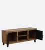 Tiberi Solid Wood TV Console In Natural Finish For TVs Up To 55"