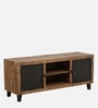 Tiberi Solid Wood TV Console In Natural Finish For TVs Up To 55"