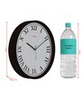 Tic Toc Black & Grey Plastic Wall Clock