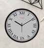 Tic Toc Black & Grey Plastic Wall Clock