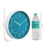 Tic Toc Blue & White Plastic Wall Clock