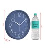 Tic Toc Blue & White Plastic Wall Clock