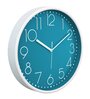 Tic Toc Blue & White Plastic Wall Clock