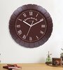 Tic Toc Brown Plastic Wall Clock