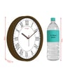 Tic Toc Brown & White Plastic Wall Clock