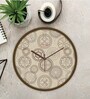 Tic Toc Brown Plastic Wall Clock