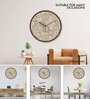 Tic Toc Brown Plastic Wall Clock