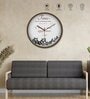 Tic Toc Brown & White Plastic Wall Clock