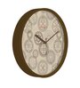 Tic Toc Brown Plastic Wall Clock
