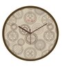 Tic Toc Brown Plastic Wall Clock