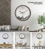 Tic Toc Brown & White Plastic Wall Clock