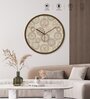 Tic Toc Brown Plastic Wall Clock