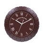 Tic Toc Brown Plastic Wall Clock