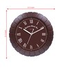 Tic Toc Brown Plastic Wall Clock