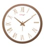 Tic Toc Copper & White Plastic Wall Clock