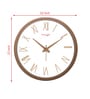 Tic Toc Copper & White Plastic Wall Clock
