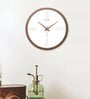 Tic Toc Copper & White Plastic Wall Clock