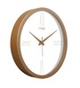 Tic Toc Copper & White Plastic Wall Clock