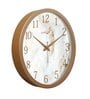 Tic Toc Copper & White Plastic Wall Clock