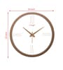 Tic Toc Copper & White Plastic Wall Clock