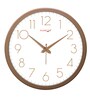 Tic Toc Copper & White Plastic Wall Clock