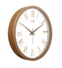 Tic Toc Copper & White Plastic Wall Clock