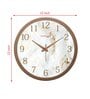Tic Toc Copper & White Plastic Wall Clock