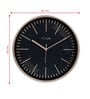 Tic Toc Black & Gold Plastic Wall Clock