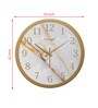 Tic Toc Gold & White Plastic Wall Clock