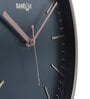 Tic Toc Black & Gold Plastic Wall Clock