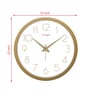 Tic Toc Gold & White Plastic Wall Clock