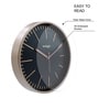 Tic Toc Black & Gold Plastic Wall Clock