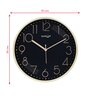 Tic Toc Black & Gold Plastic Wall Clock