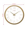 Tic Toc Gold & White Plastic Wall Clock