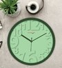 Tic Toc Green Plastic Wall Clock