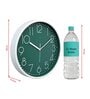 Tic Toc Green & White Plastic Wall Clock