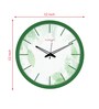 Tic Toc Green & White Plastic Wall Clock