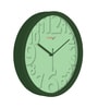 Tic Toc Green Plastic Wall Clock
