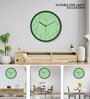 Tic Toc Green Plastic Wall Clock