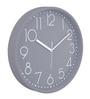 Tic Toc Grey & White Plastic Wall Clock