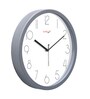 Tic Toc Grey & White Plastic Wall Clock