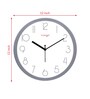 Tic Toc Grey & White Plastic Wall Clock