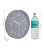 Tic Toc Grey & White Plastic Wall Clock