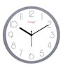 Tic Toc Grey & White Plastic Wall Clock