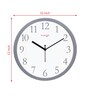 Tic Toc Grey & White Plastic Wall Clock