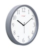 Tic Toc Grey & White Plastic Wall Clock