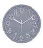 Tic Toc Grey & White Plastic Wall Clock