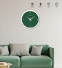 Tic Toc Green Plastic Wall Clock