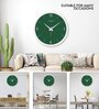 Tic Toc Green Plastic Wall Clock