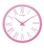 Tic Toc Pink & White Plastic Wall Clock